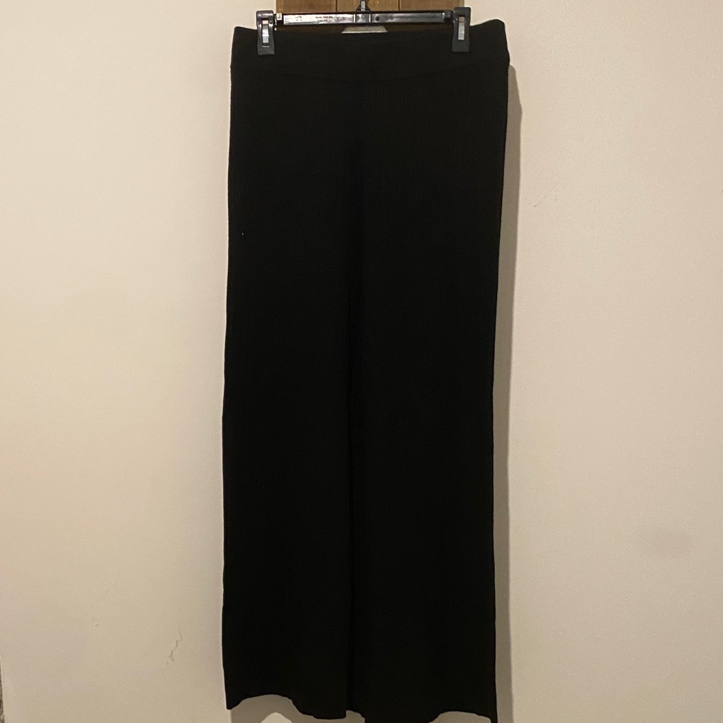 House Of Harlow 1960 Elegant Black Wide Leg Trousers